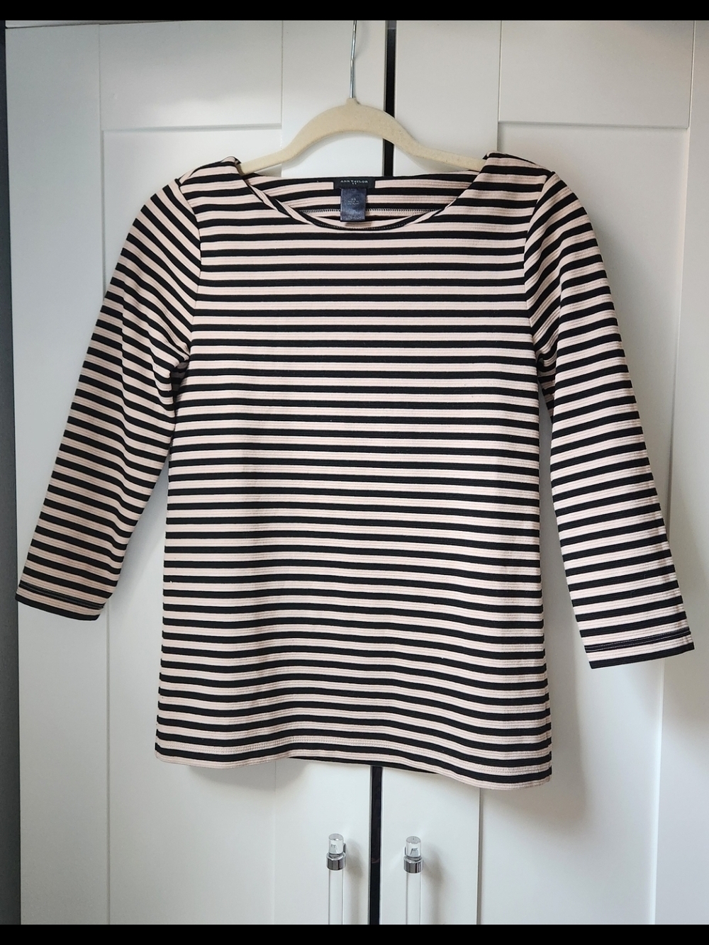 Ann Taylor Striped Boatneck Top